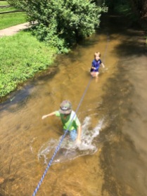 18. Luke and Tuli in creek