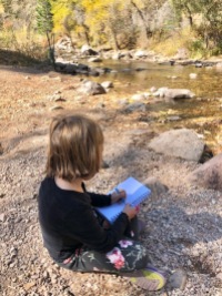 Sketching along the creek